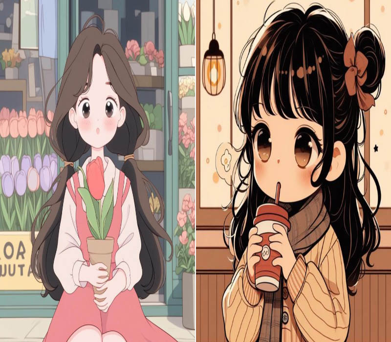 Ảnh chibi cute theo phong cách Nhật Bản