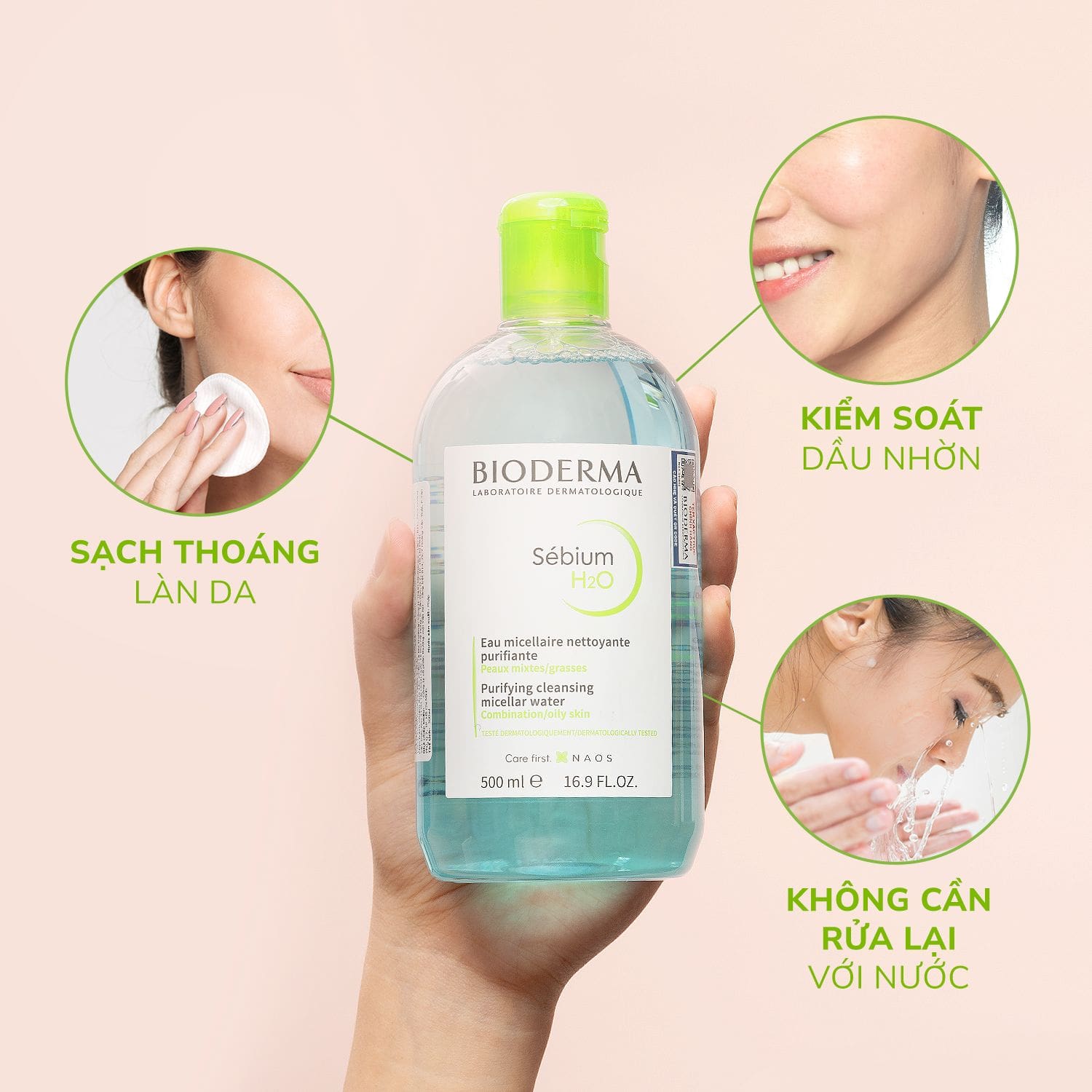nước tẩy trang Bioderma Sébium H2O