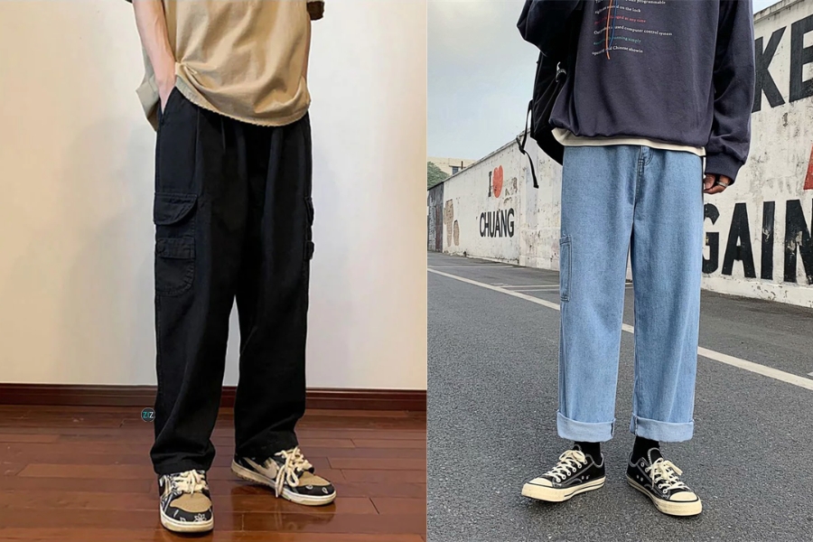 Quần ống suông có những kiểu nào?