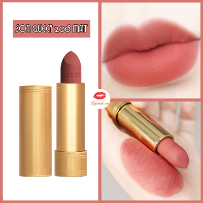 Son Gucci Màu 208 They Met in Argentina Matte Hồng Đất Kiêu Sa