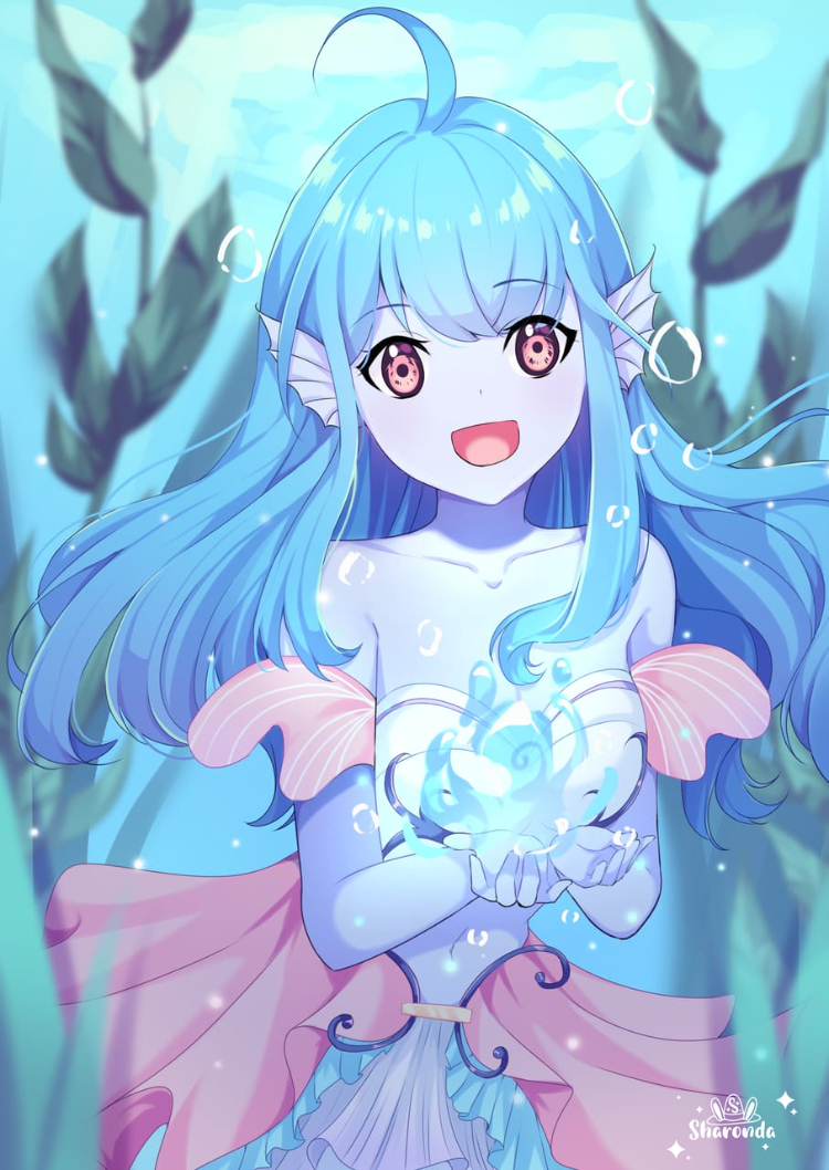 Hình ảnh cung Song Ngư anime xinh tươi