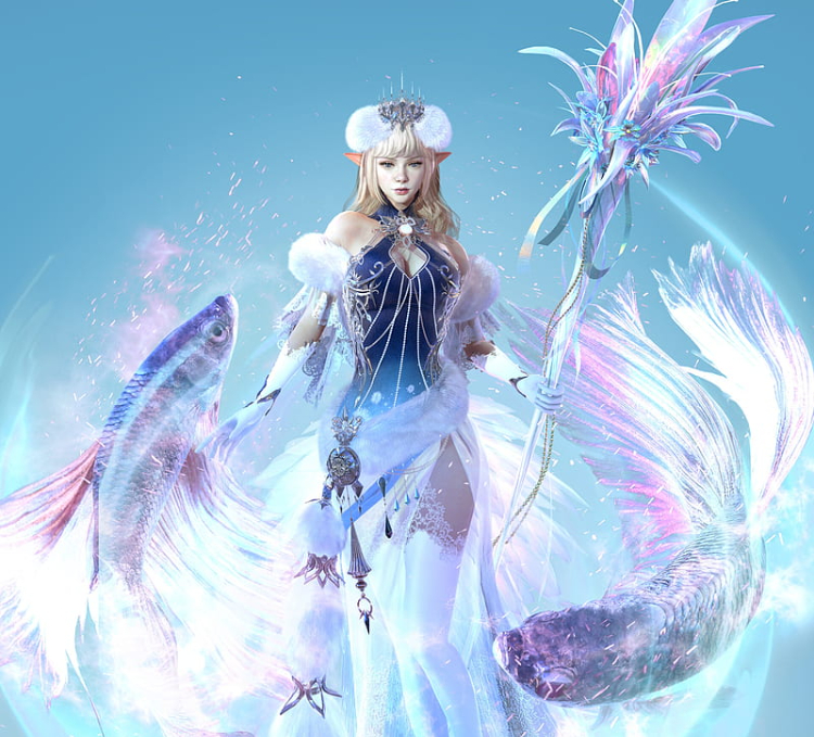 Hình ảnh cung Song Ngư anime 3D siêu ngầu