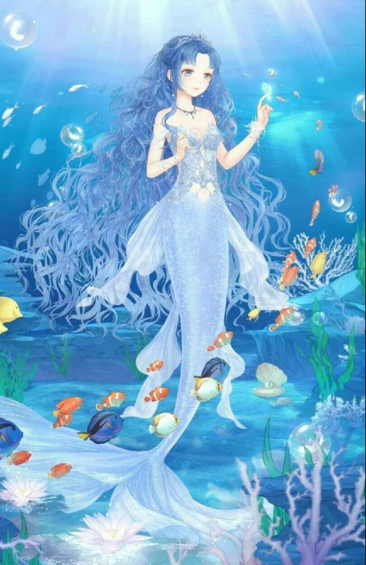 Hình ảnh cung Song Ngư anime ở biển