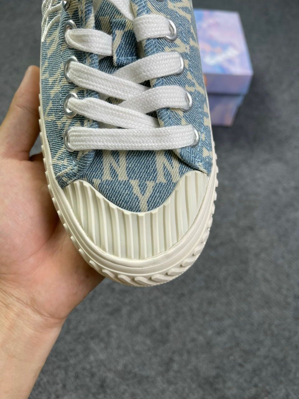 Giày Sục Mlb Ny Xanh Rep 11