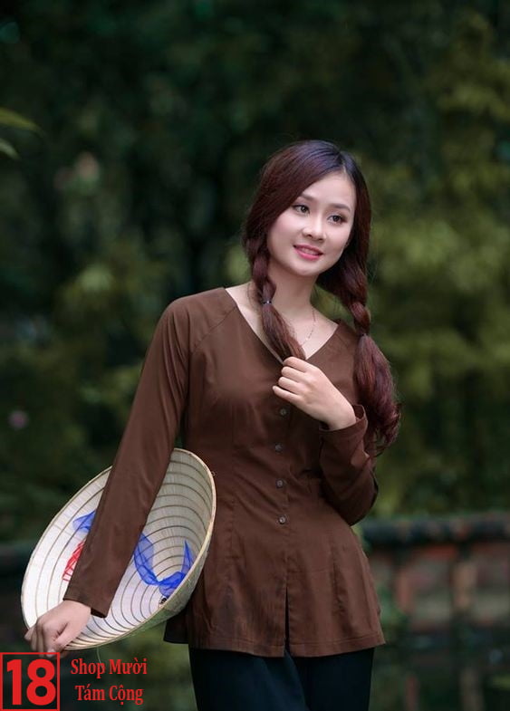 Gái Xinh Quê Miền Nam Mặc áo Bà Ba (2)