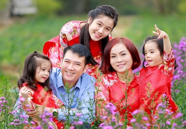 Chụp gia đình cùng Lavender Hồ Chí Minh