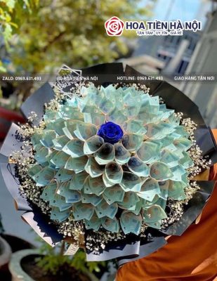 Bó hoa tiền 500k 60 tờ