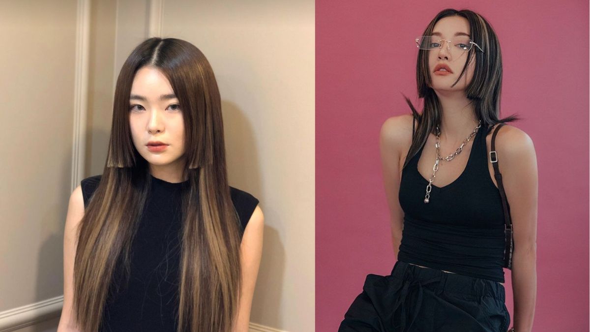 Tóc hime nhuộm highlight