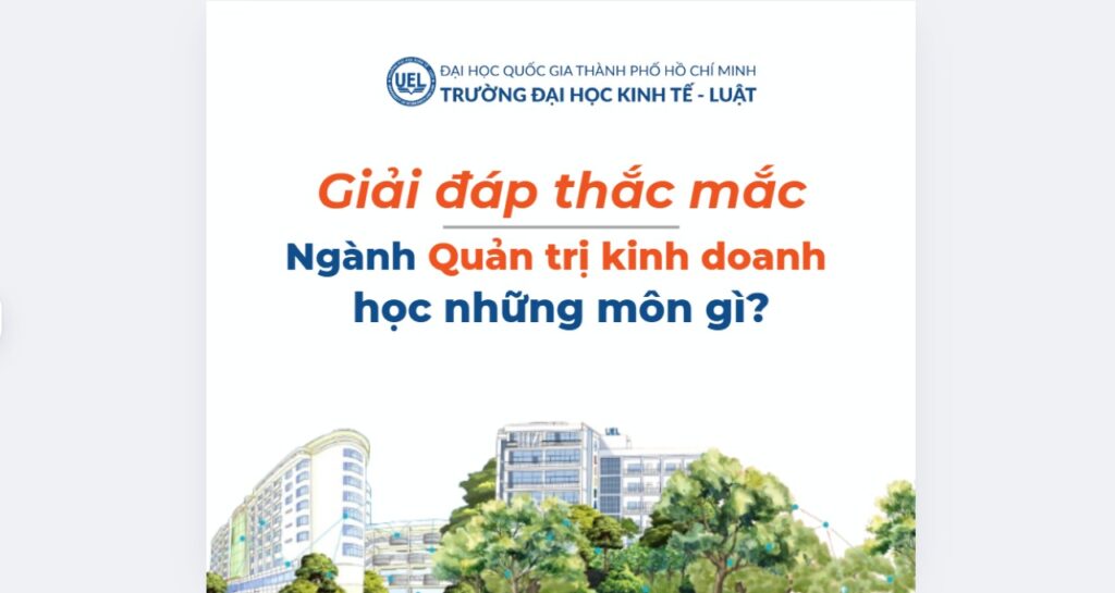 ngành quản trị kinh doanh học những môn gì
