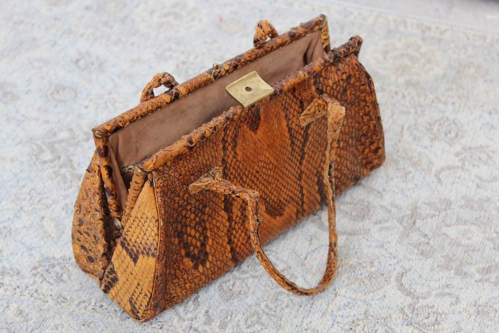 small snakeskin crossbody bag