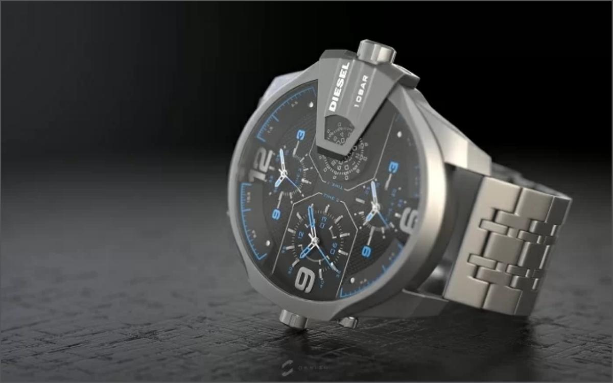 Đồng hồ cơ thương hiệu Diesel có thiết kế tinh xảo