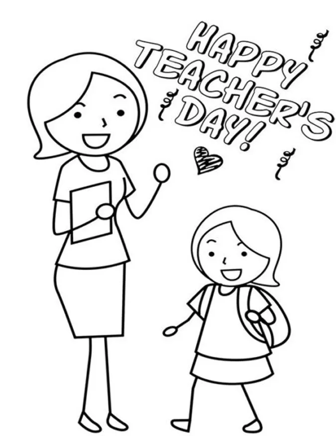 85 bức tranh vẽ cô giáo đẹp, ý nghĩa nhân ngày 20/11 47