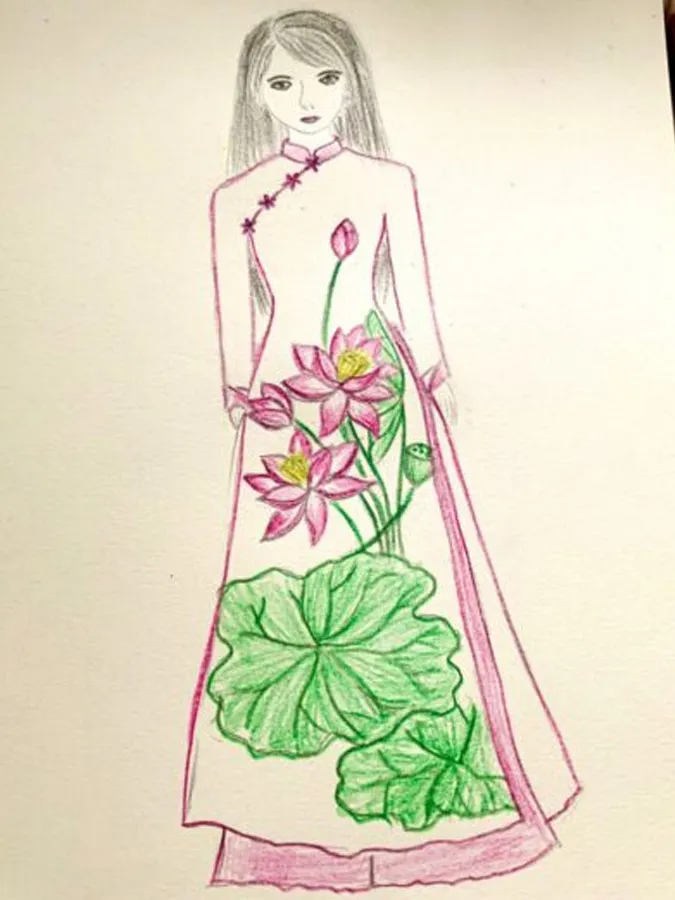 85 bức tranh vẽ cô giáo đẹp, ý nghĩa nhân ngày 20/11 6