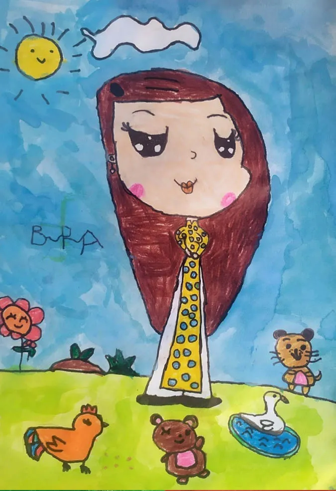 85 bức tranh vẽ cô giáo đẹp, ý nghĩa nhân ngày 20/11 67