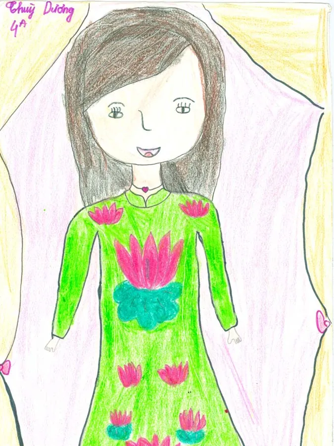 85 bức tranh vẽ cô giáo đẹp, ý nghĩa nhân ngày 20/11 10