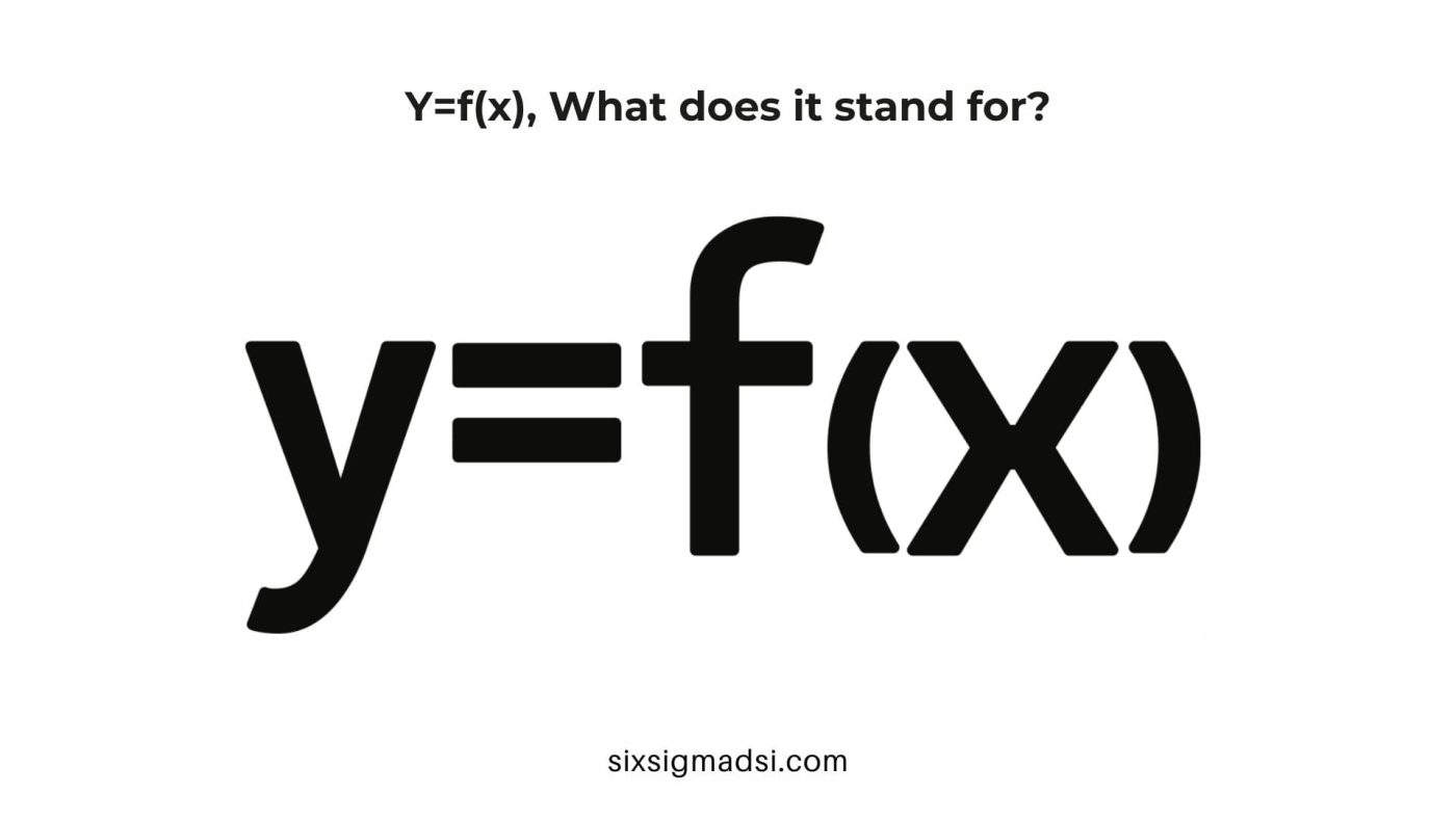 What Does y=f(x) Mean, and How to Use It?