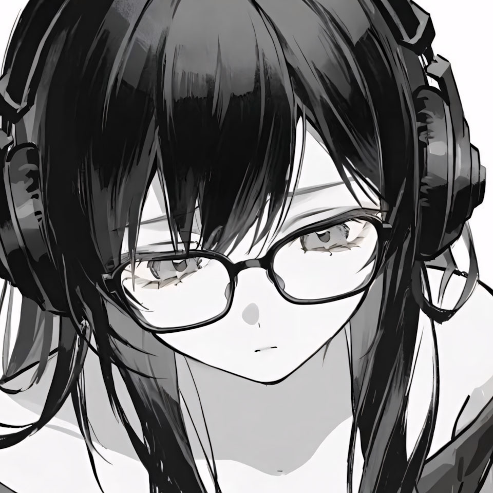 anh anime trang den buon 960px 960px avatar 10