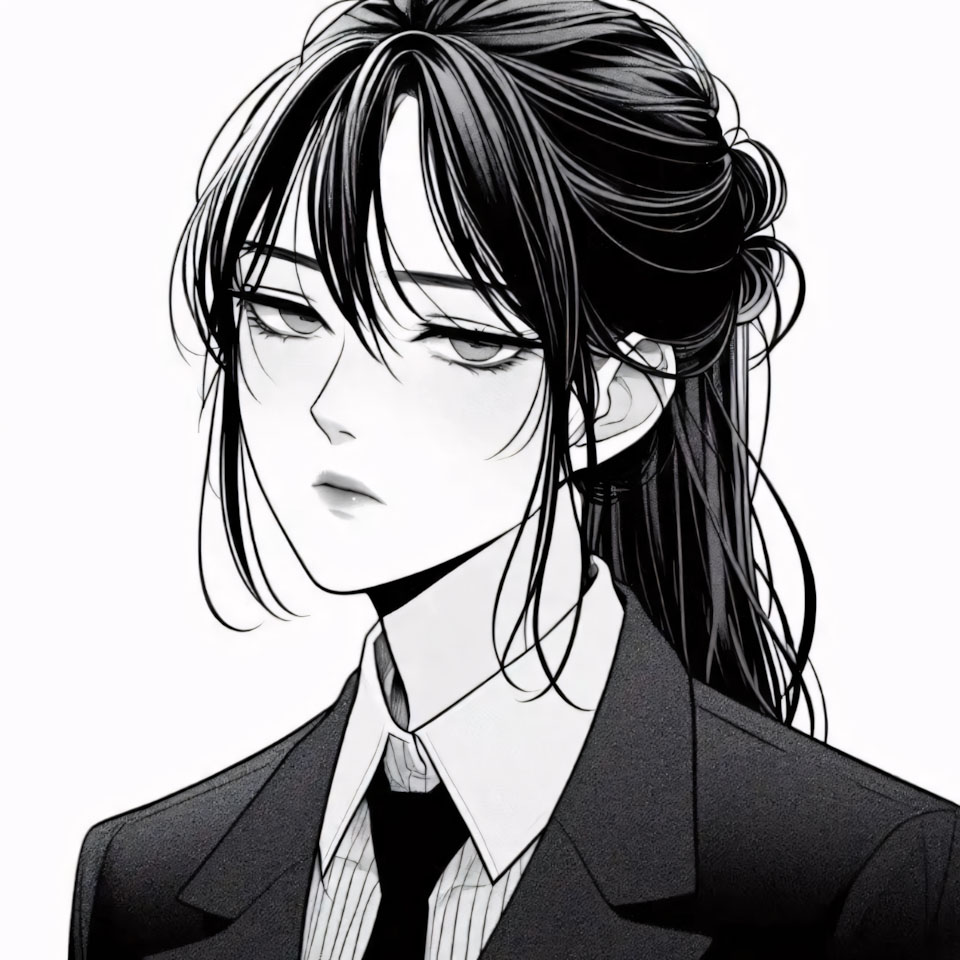 anh anime trang den buon 960px 960px avatar 3