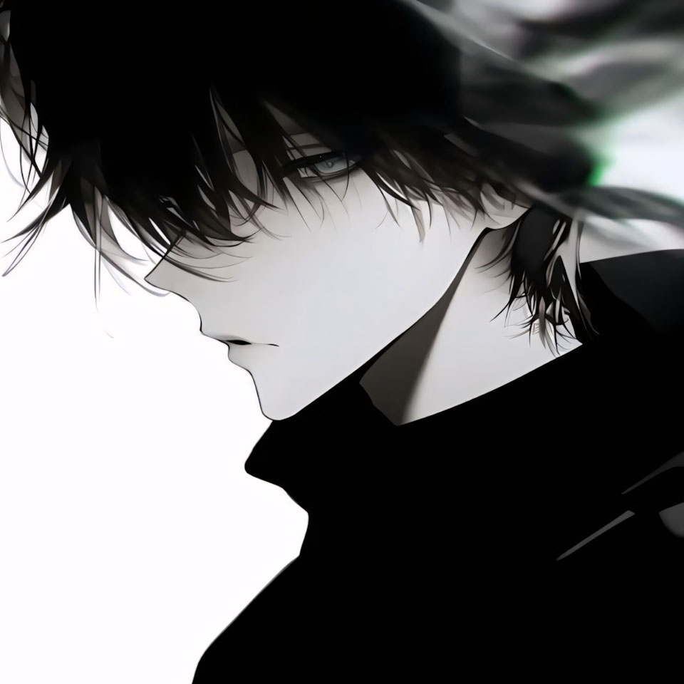 anh anime trang den ngau buon 960px 960px avatar 13