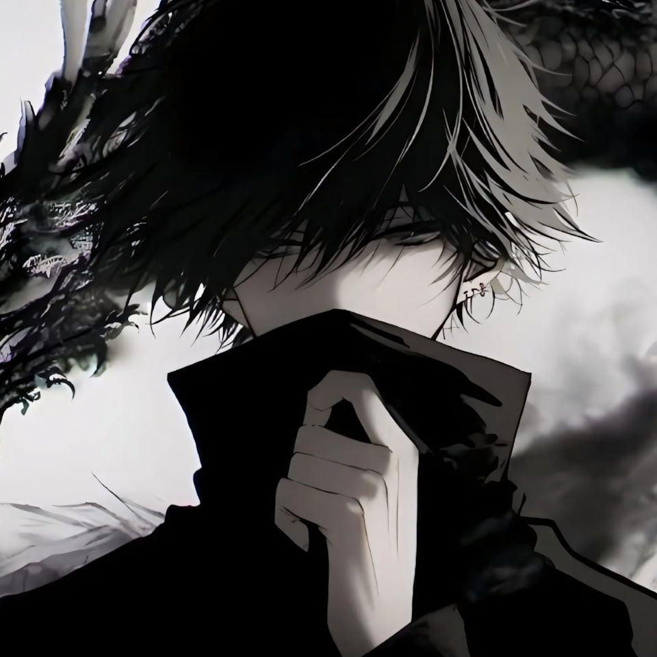 anh anime trang den ngau buon 960px 960px avatar 11