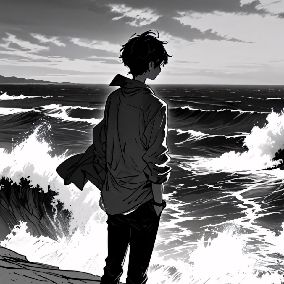 anh anime buon avatar den trang 960px 960px avatar 6