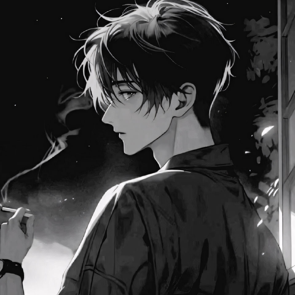 anh anime buon avatar den trang 960px 960px avatar 4