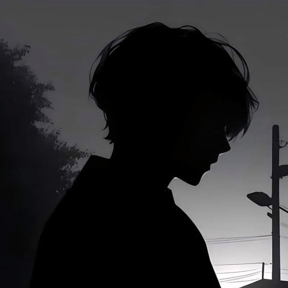 anh anime trang den nam buon 960px 960px avatar 7