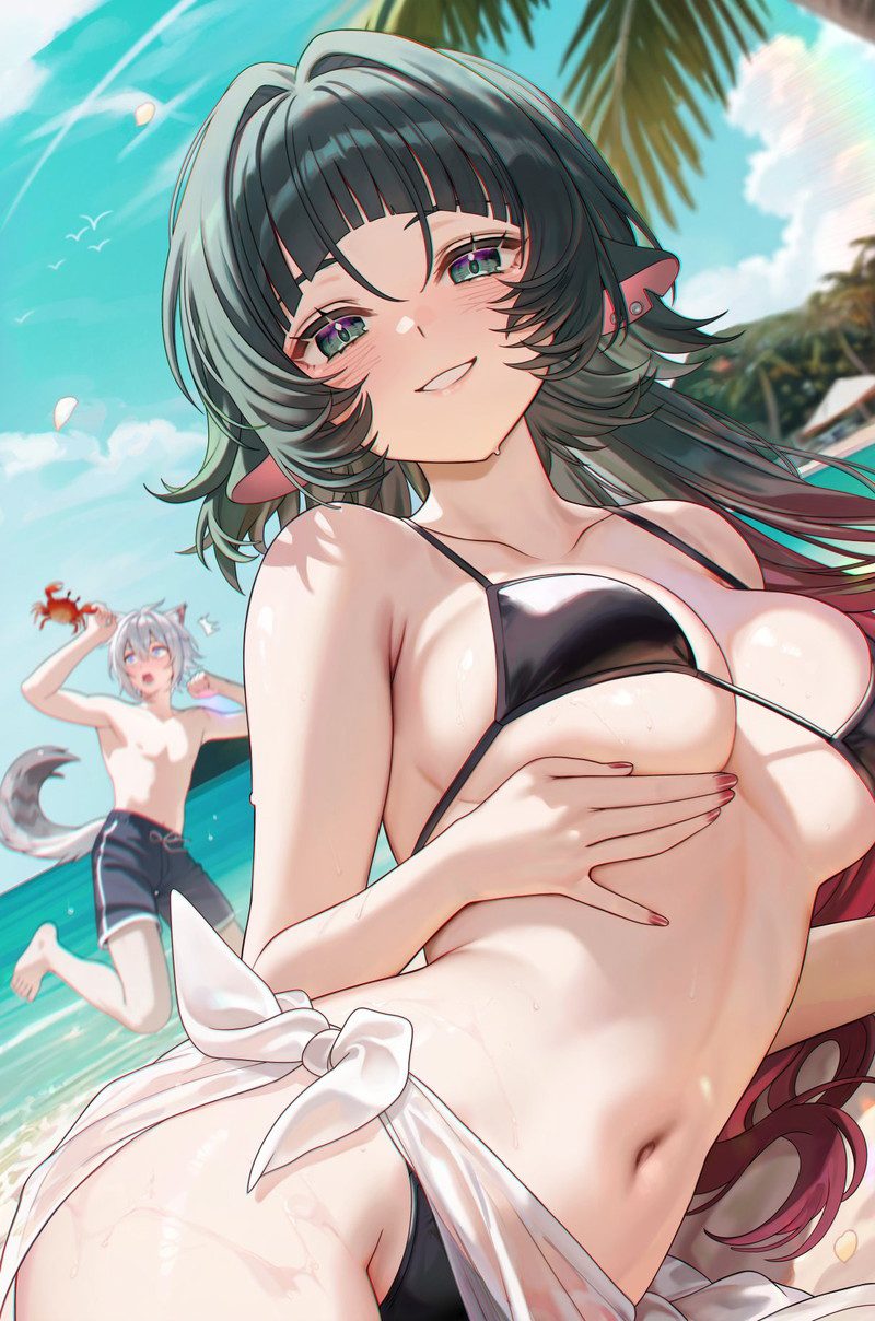 Ảnh anime bóp vú body mịn màng trắng hồng quyến rũ