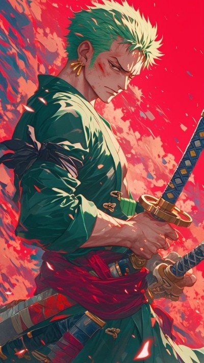 Zoro 3D siêu thực, nổi khối, hợp màn hình 4K và chế độ tối