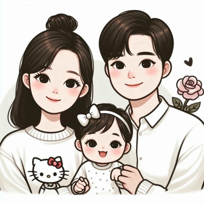 Ngắm bộ 98+ ảnh gia đình chibi cực phẩm làm quà tặng ý nghĩa