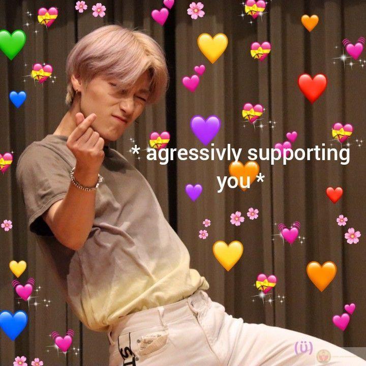 Meme thả tim cute