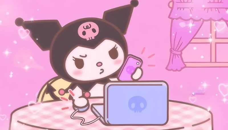 Hình kuromi máy tính cực chill