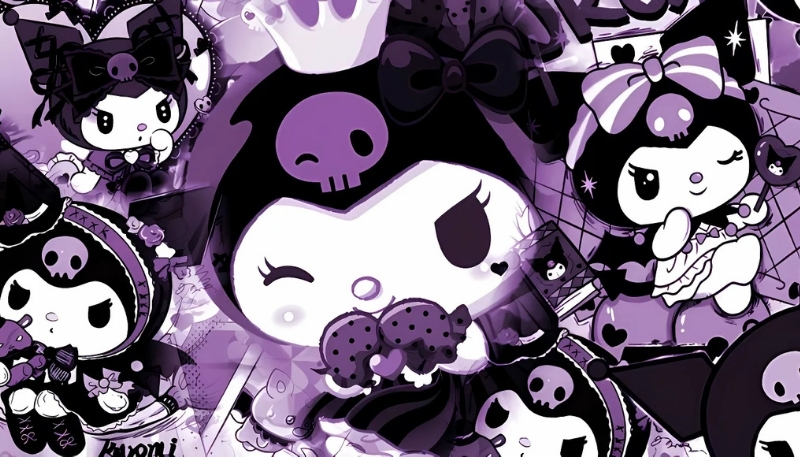 Hình kuromi máy tính lém lỉnh