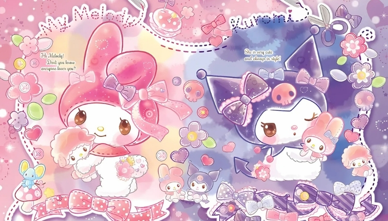 Hình nền melody và kuromi