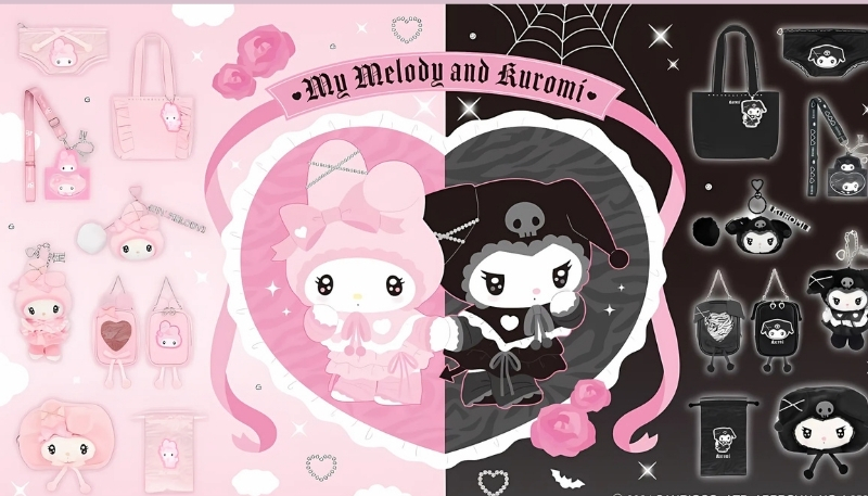 Ảnh nền kuromi và melody đáng yêu