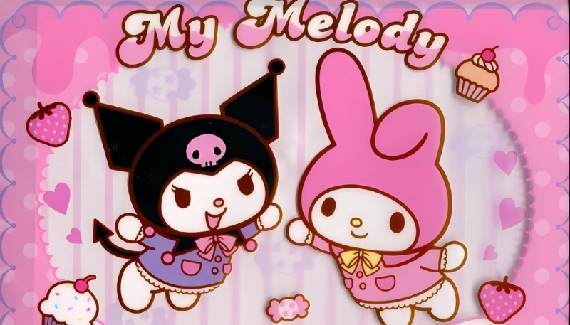 Bộ ảnh nền kuromi và melody cực đẹp