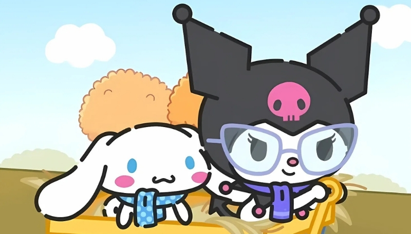 Ảnh nền kuromi và cinnamoroll dễ thương