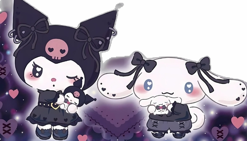 Hình kuromi và cinnamoroll phiêu lưu