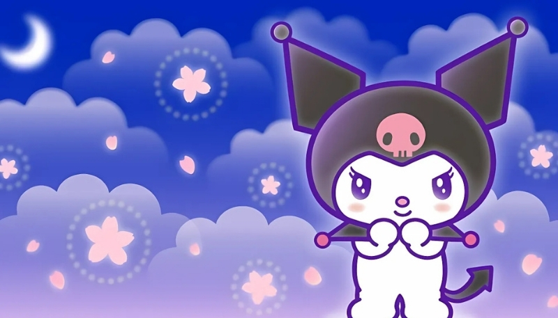 Bộ sưu tập hình kuromi màu tím đáng yêu nhất