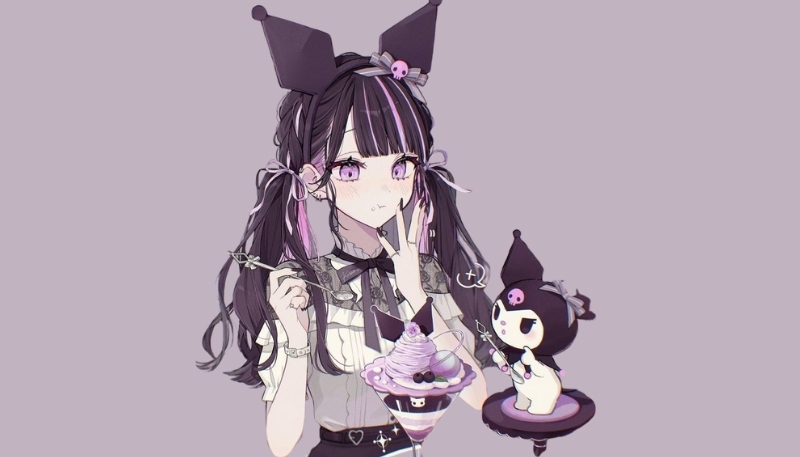Bộ sưu tập ảnh nền kuromi anime đáng yêu