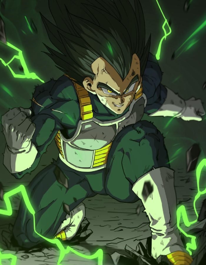 hình ảnh Vegeta với dáng đứng đầy tự tin
