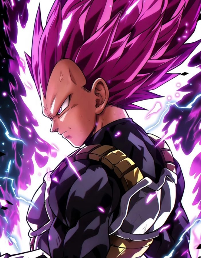 vẻ ngoài đặc trưng ảnh Vegeta lạnh lùng