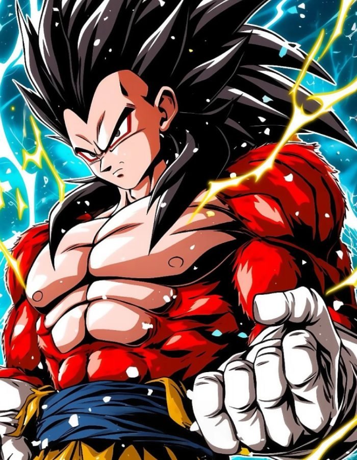ảnh Vegeta trong trạng thái tập trung cao độ