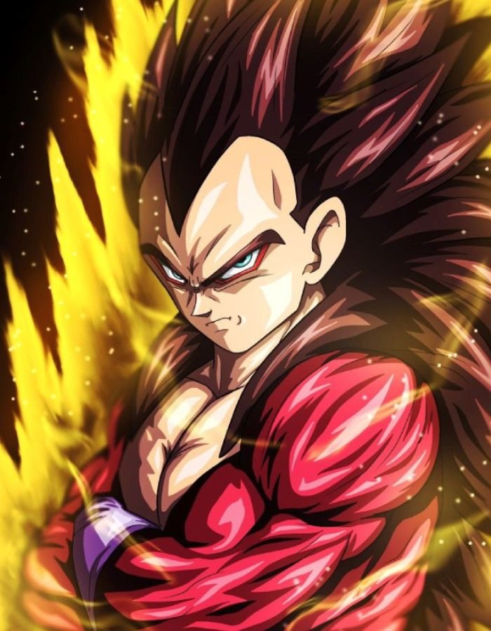 ảnh Vegeta trong khoảnh khắc bùng nổ sức mạnh