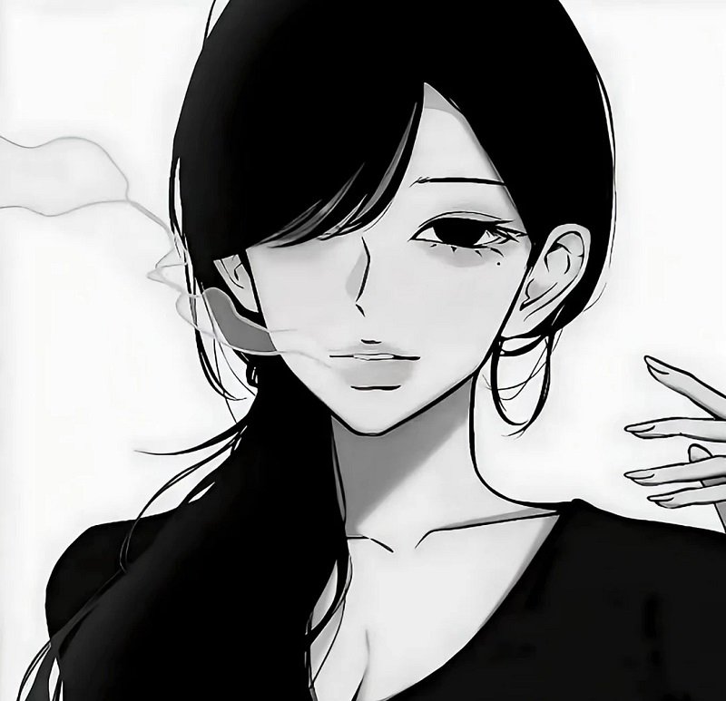 Avatar đôi anime đen trắng cho cặp đôi yêu xa